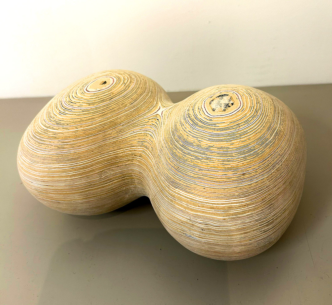 Zbigniew Sałaj, "Dwojak-Zwillingsform", 1999, Paper Object, 29 x 21 x 14 cm