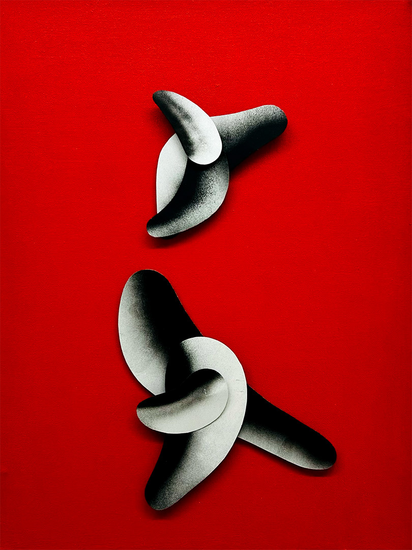 Zbigniew Sałaj, "Ptaki ze wschodu", 2014, Kinetic & electronic object, acryl, aluminium, 40 x 30 cm