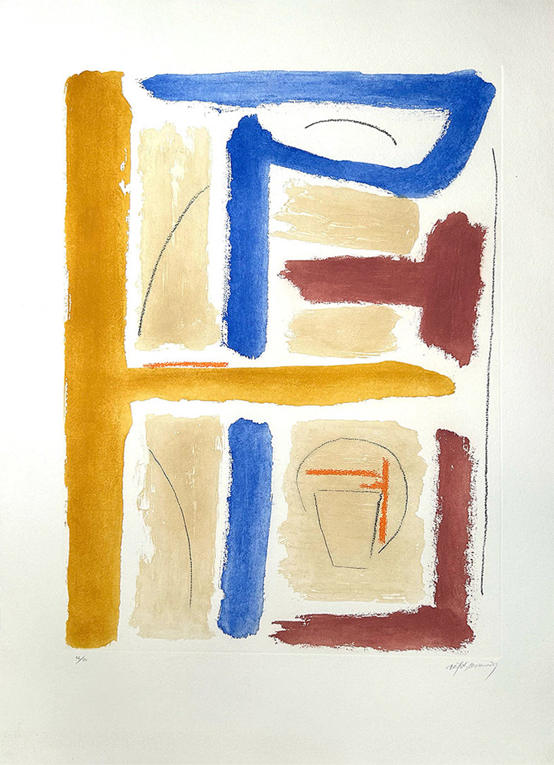 Albert Ràfols-Casamada, "Cami de Primavera 4", 2005, 104 cm x 75 cm, Technique: etching