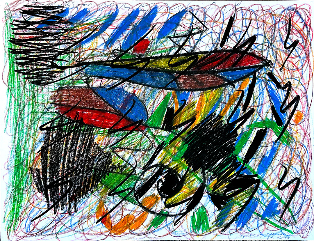 Artur Stoll, "New York City", 1981, Mixed media on paper, 50 x 65 cm