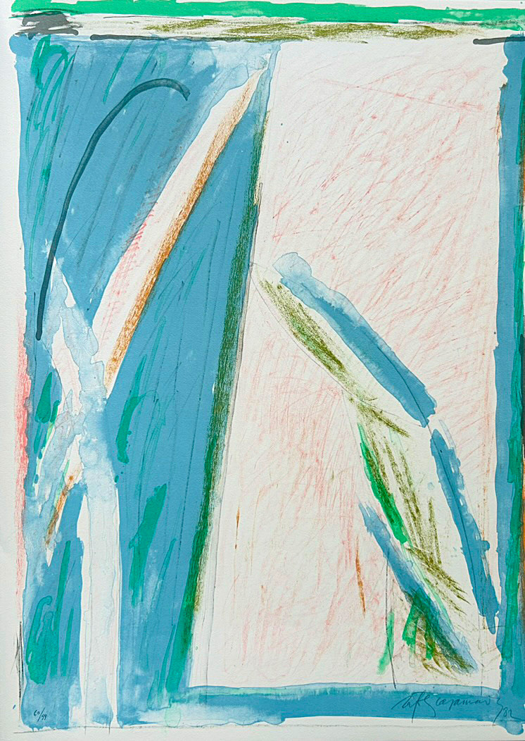 Albert Ràfols-Casamada, "Interiors-3", 1982, 76 x 56 cm, Technique: lithography