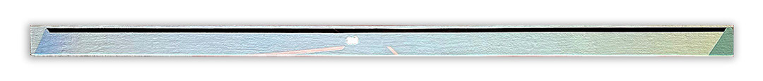 Jan BERDYSZAK, "Hineinschauen der Kreuzbalken", 1979-81, Acrylic on canvas and board, 181 x 6,5cm