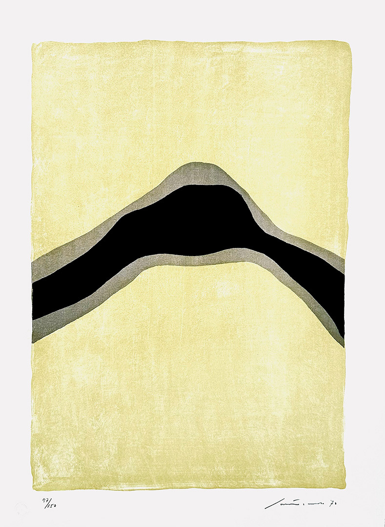 Giuseppe "Bepi" SANTOMASO, "FIUME NOTTURNO", 1970, 73 x 53 cm, Lithography 97/150