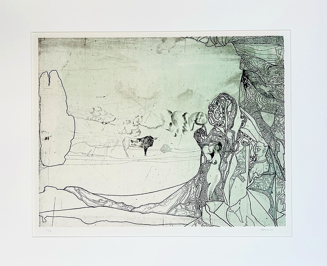 Jorge Castillo, "Tauromaquia 8", 1978, Etching 33/80, 56 x 76 cm