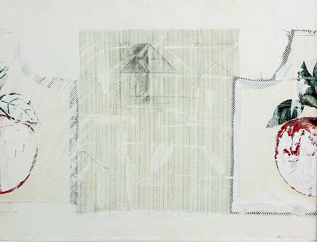 Włodzimierz KUNZ, “Zyklu-Choragnie-Cechowe-Obraz-IV-90x115cm-1993-mixed-media-canvas