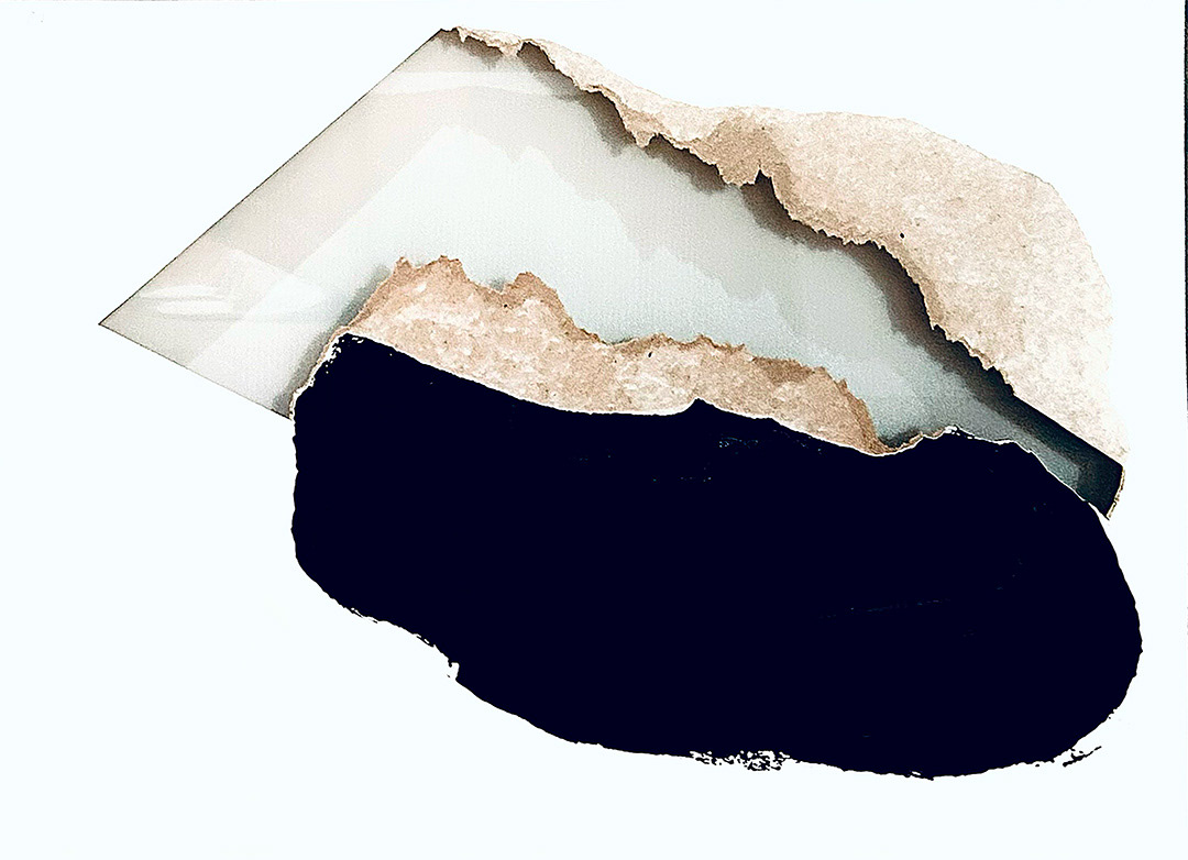 Jan BERDYSZAK, "w zyklu : u kamienia II", 1987, Acrylic on cardboard, 50 x 74cm