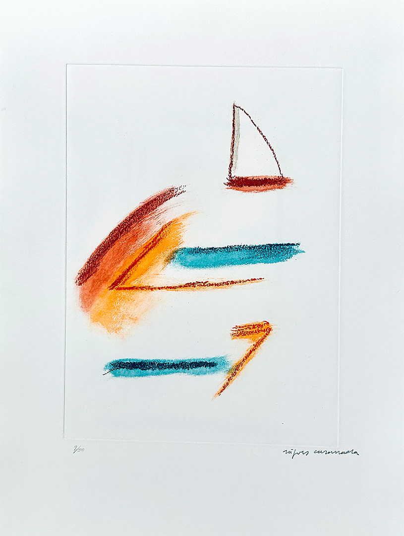 Albert Ràfols-Casamada, "Mod-5", 2008, 60 x 44 cm, Technique: etching