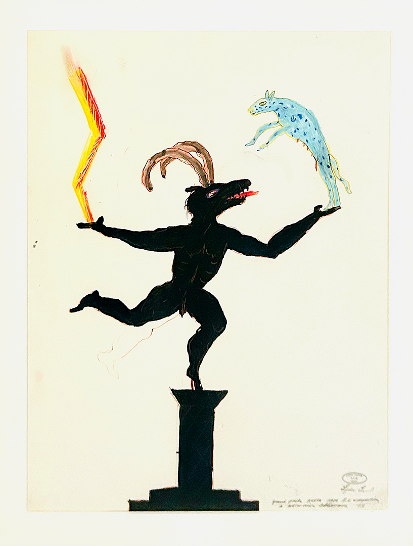 Raymond-Emile WAYDELICH, "Kreta - Lydia Jacob Story", 1986, Mixed Media on paper, 65 x 50 cm