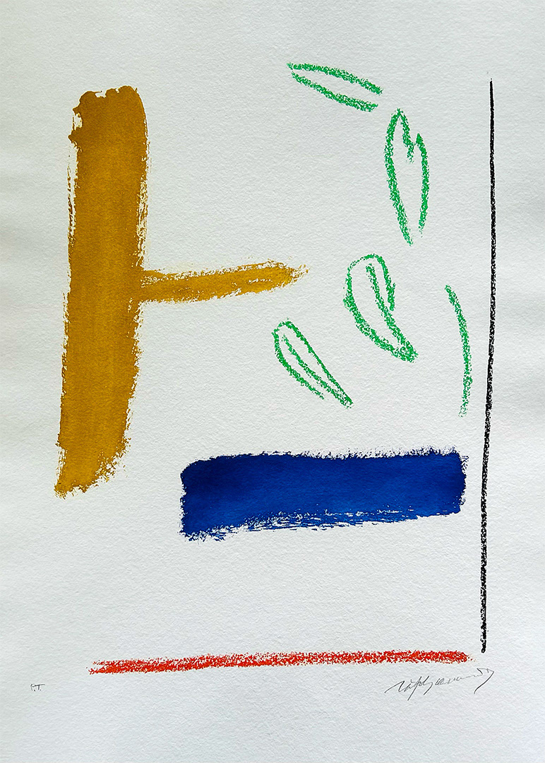 Albert Ràfols-Casamada, "Ritmes i Espais 3", 2005, 65 x 50 cm, Technique: etching