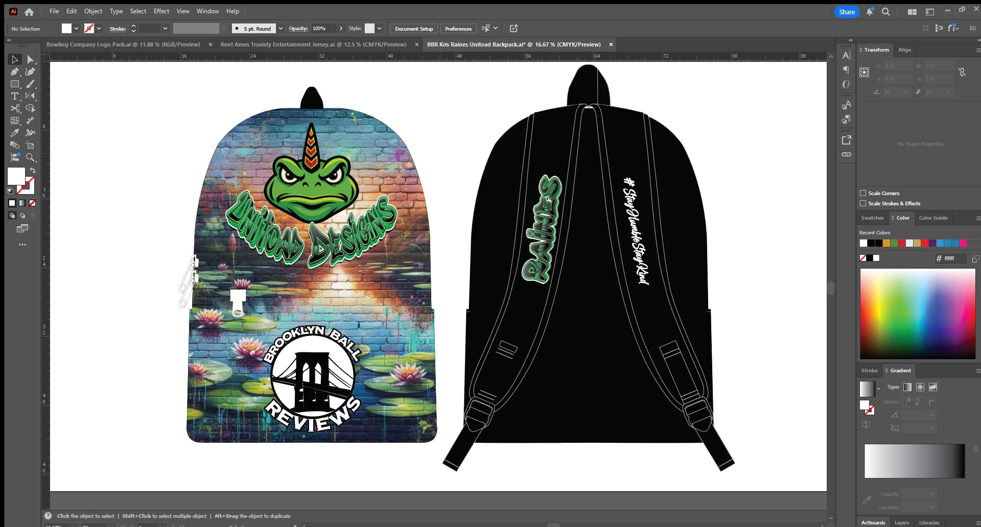 Unitoad Designs Custom Backpack