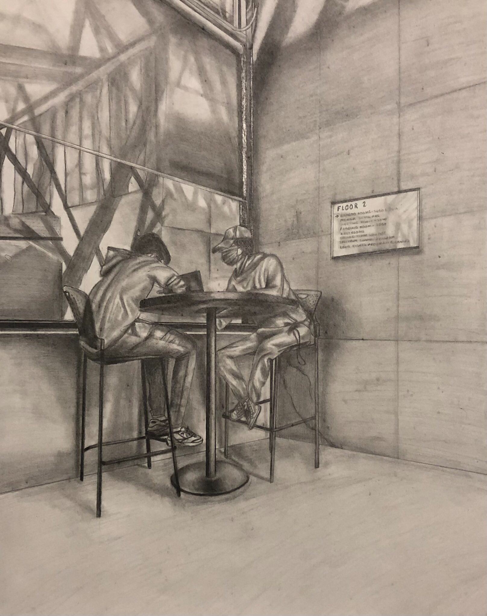 18"x24" observational: pencil