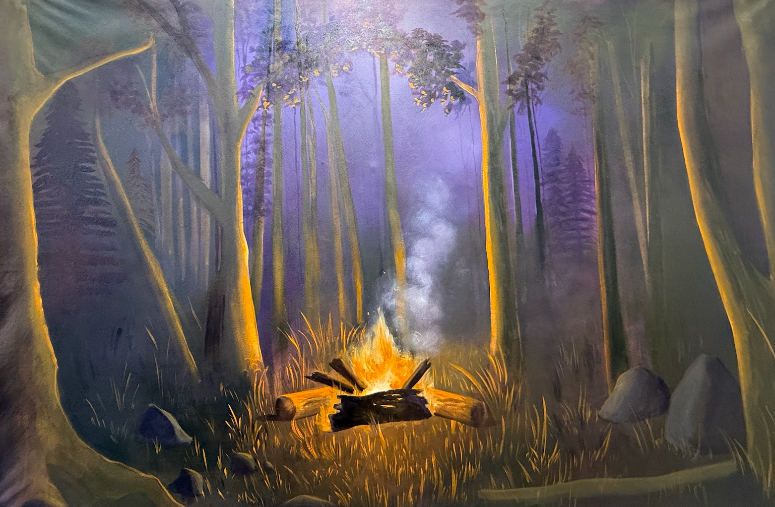 Isolation Grande, Oil and Acrylic on Canvas, 5' x 7', 2025
