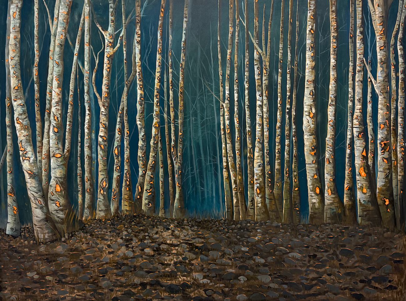 Uprooted, Oil and Acrylic on Canvas, 6' x 8', 2026