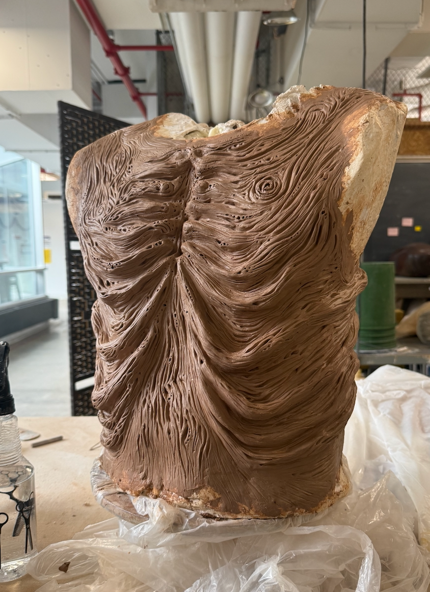 The Rooted, Torso (Front) Prosthetic Clay Sculpt, 2026