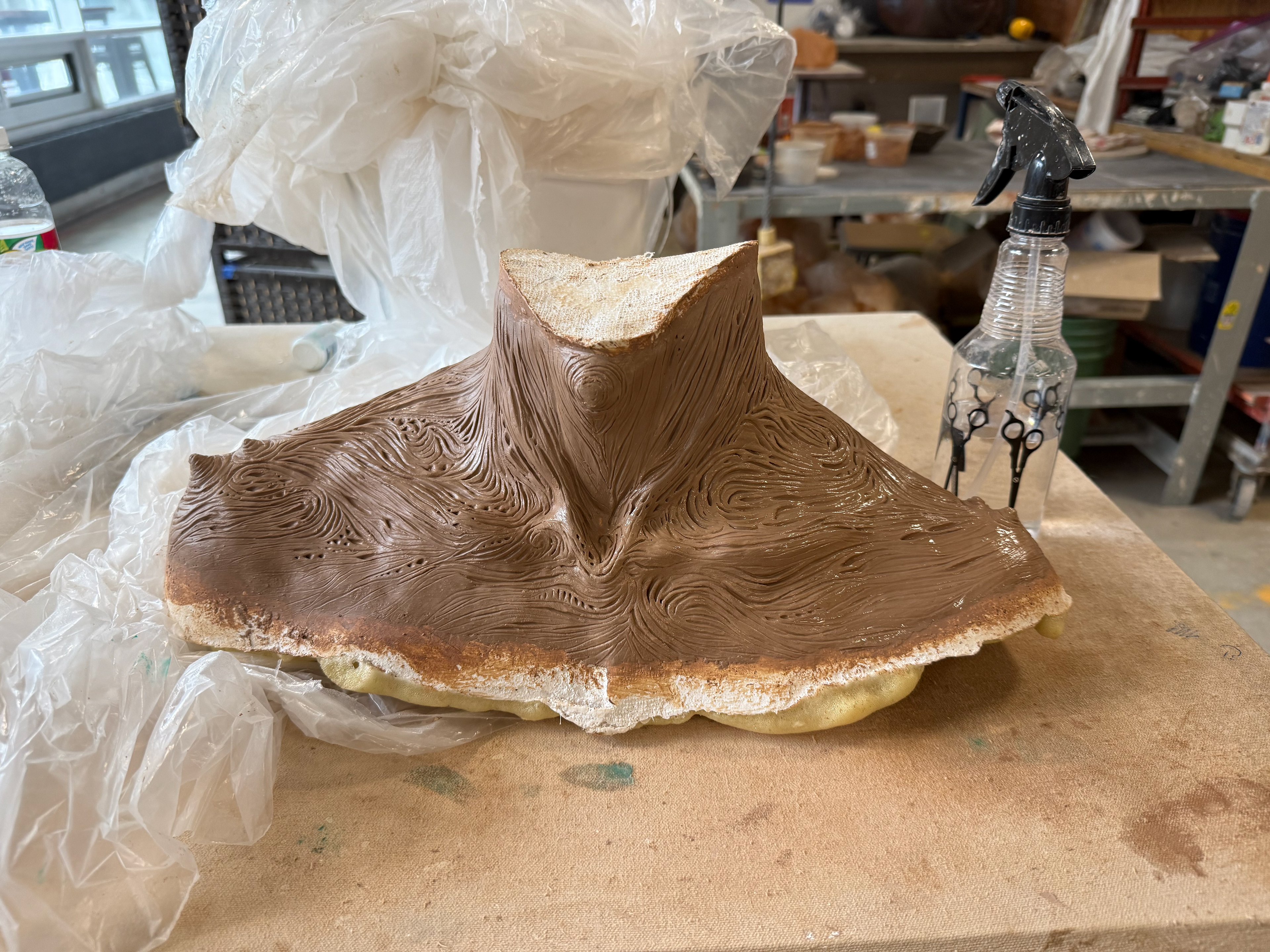 The Rooted, Neck Prosthetic Clay Sculpt, 2026