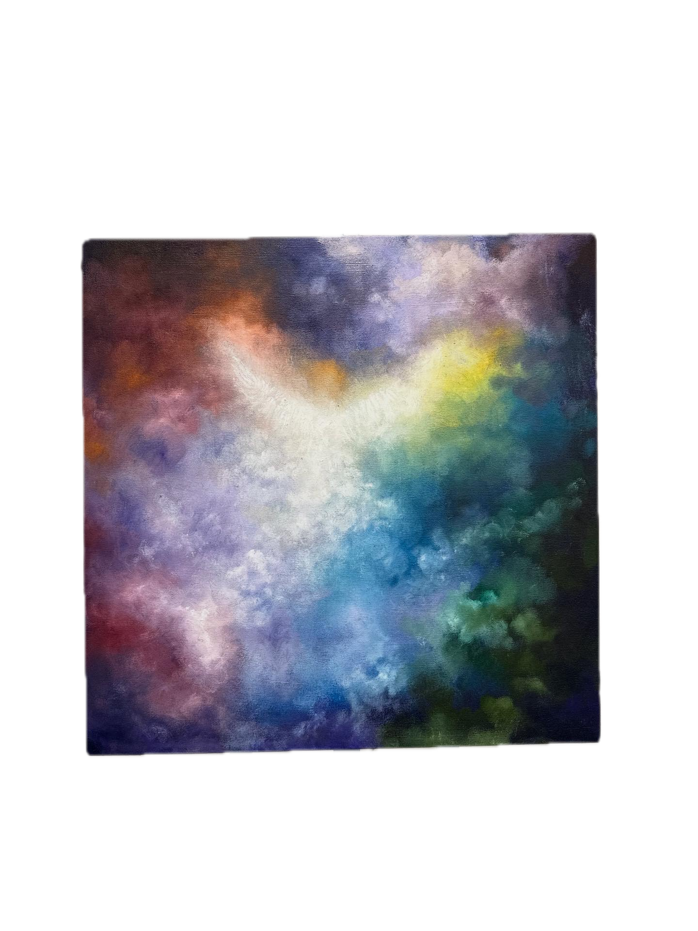 Guardian Angel, Oil on Canvas, 26" x 26", 2025