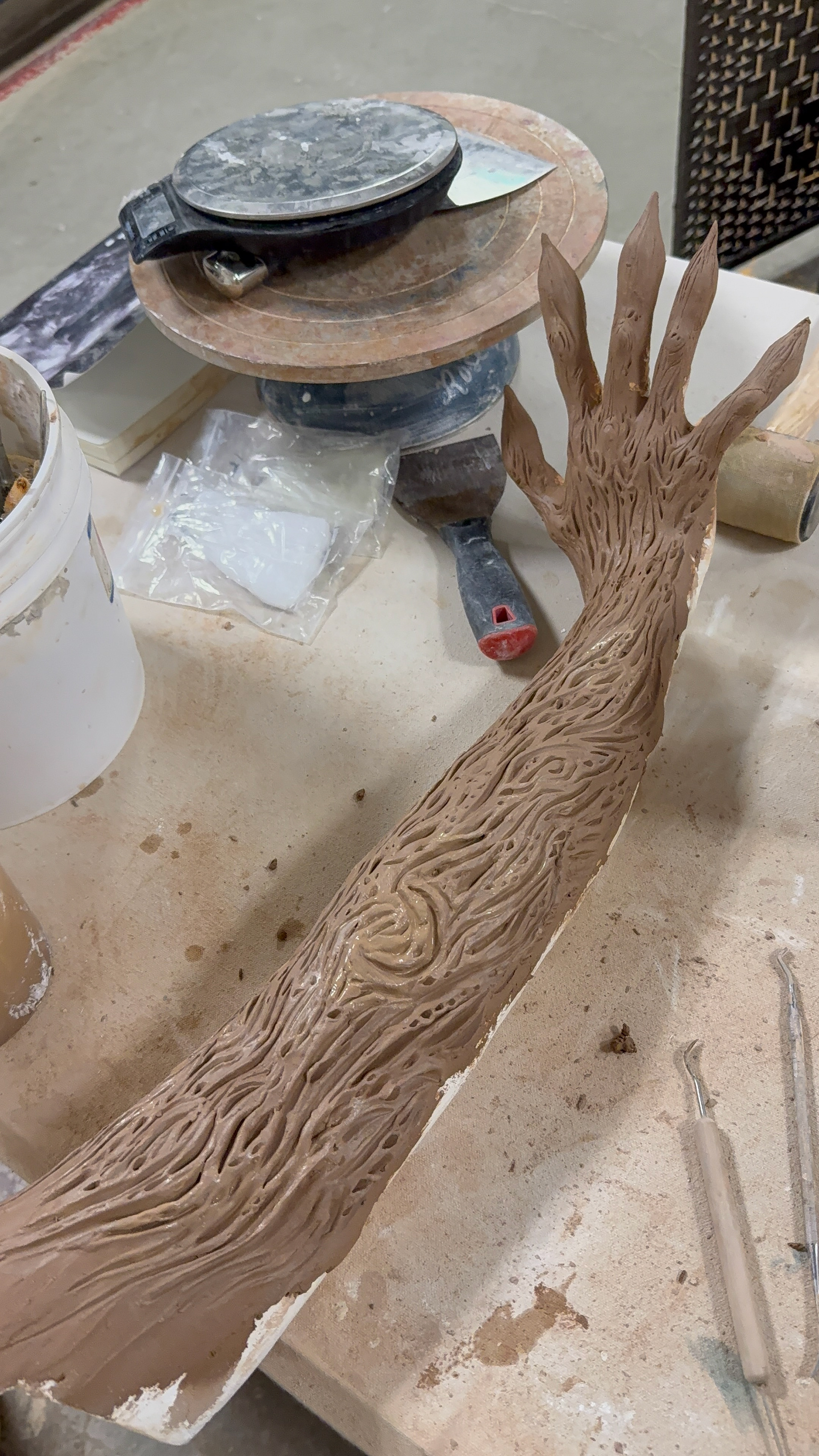 The Rooted, Arm and Hand Prosthetic Clay Sculpt, 2026