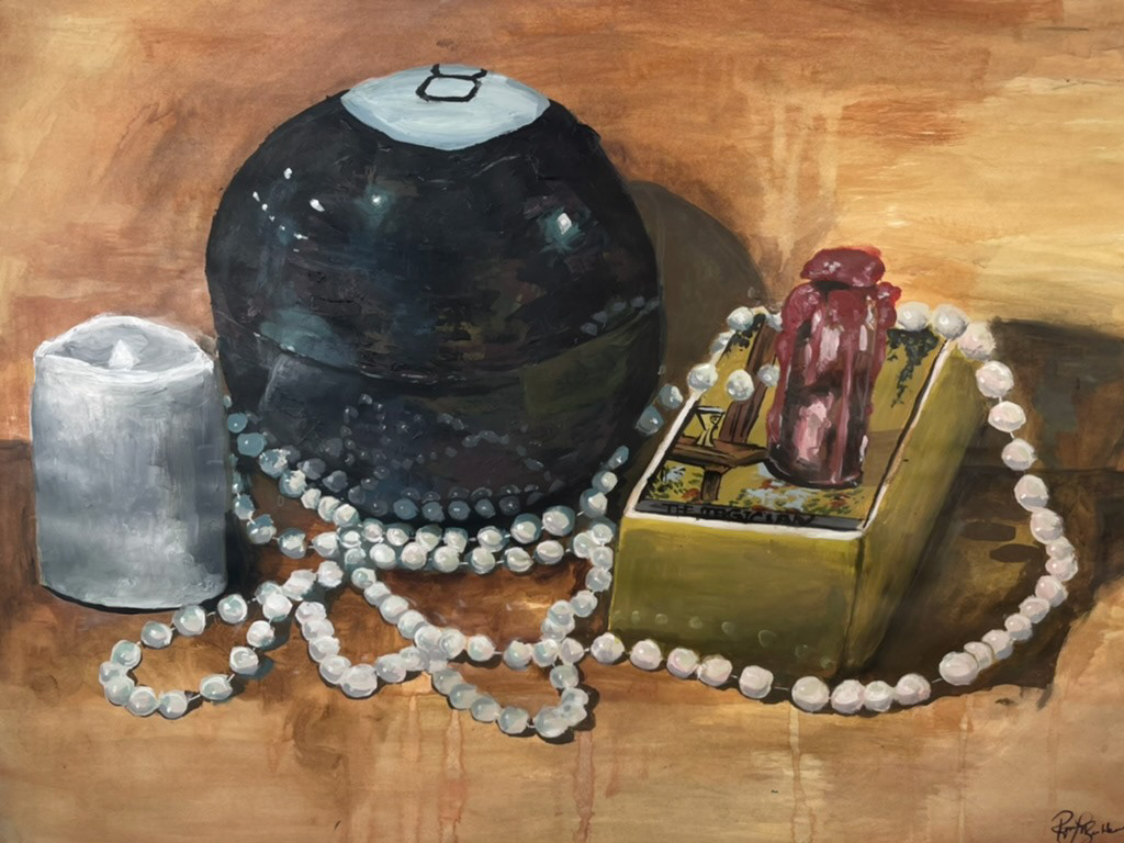 Morandi Still Life Practice, Acrylic on Paper (Spring 2023)