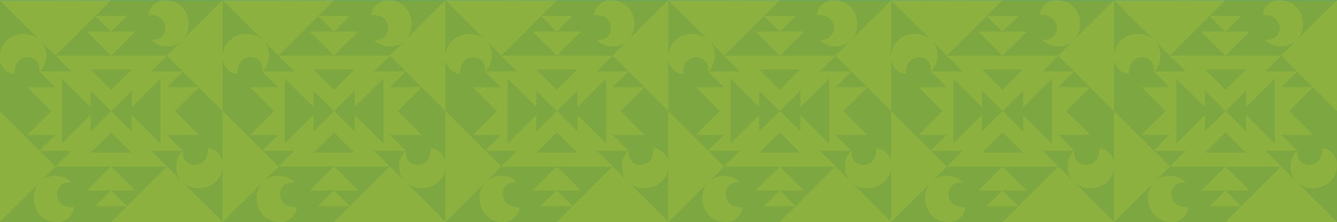 One of Tribe's two-tone, repeat patterns in shades of green (designs by Kat Vochoska).