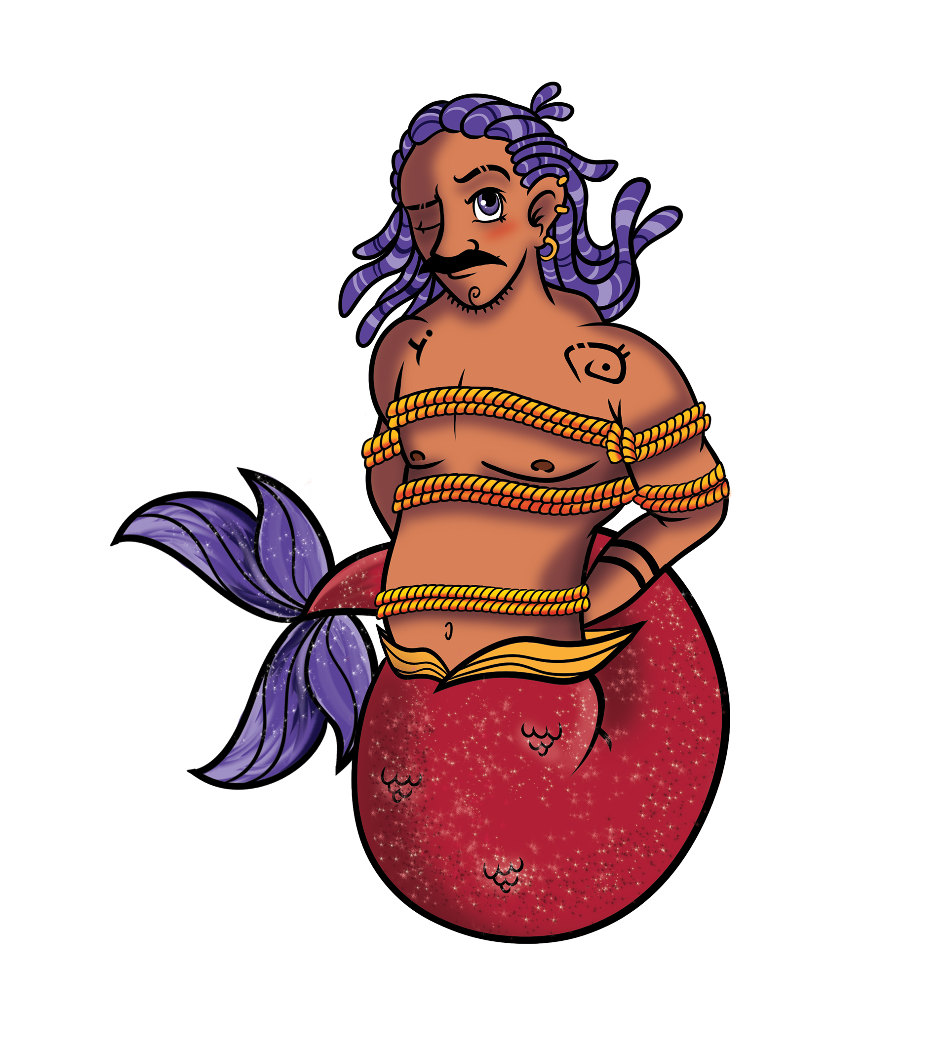 aaron birch mermaid illustration twist monk seattle washington