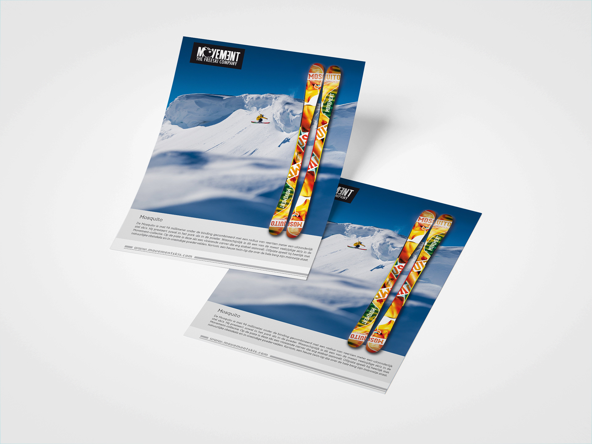 Advertentie voor MOVEMENT ski's