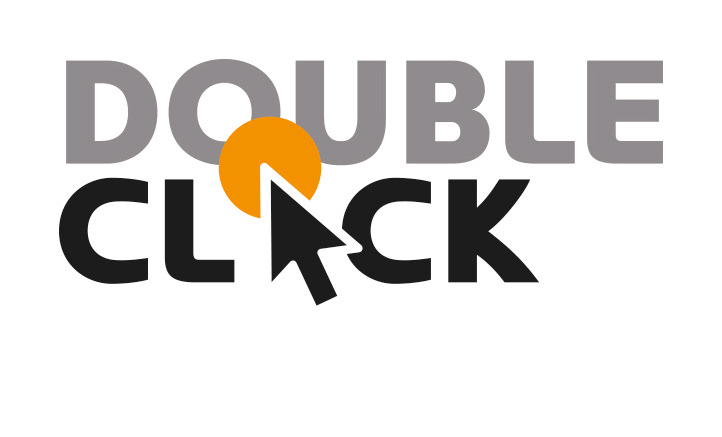 logo design voor grafisch ontwerpbureau DOUBLE CLICK