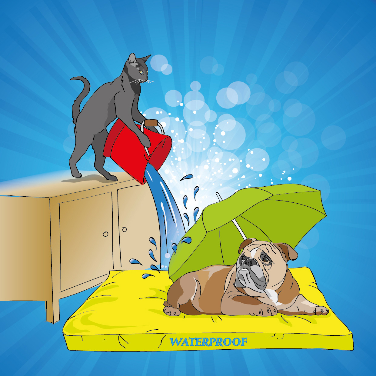 Tekening, gevectoriseerd. Illustrator