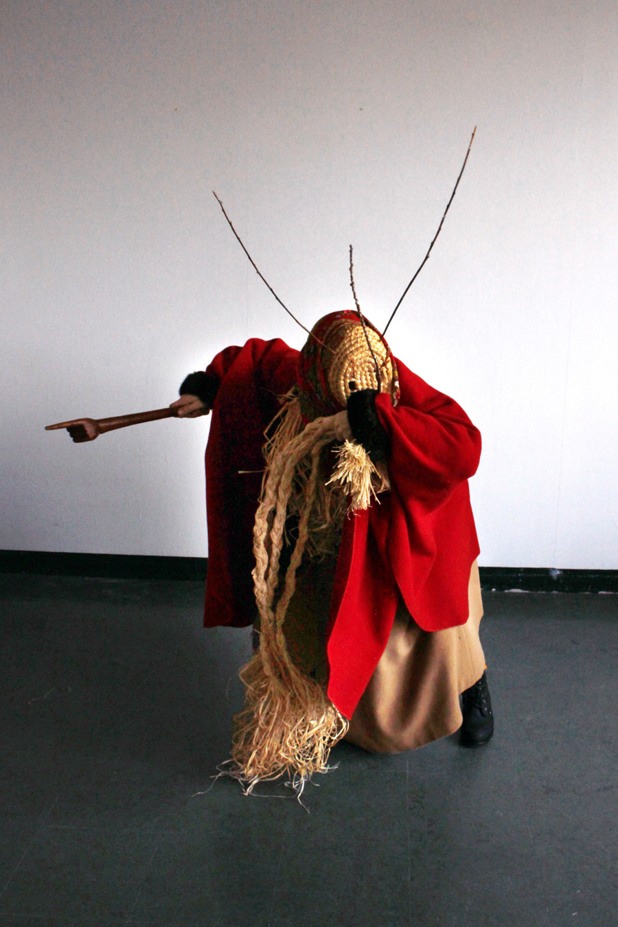 Baba Jaga costume and poses, photograph by Théophile Bouchet Galliano