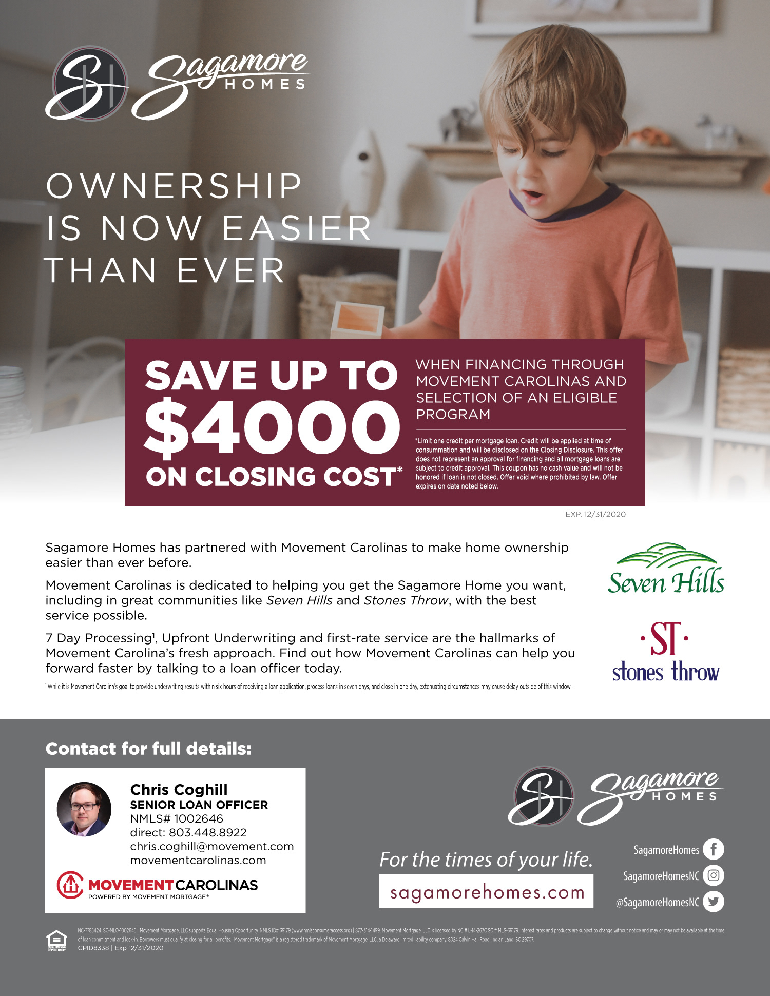 Sagamore Homes Promotional Flyer Concept
