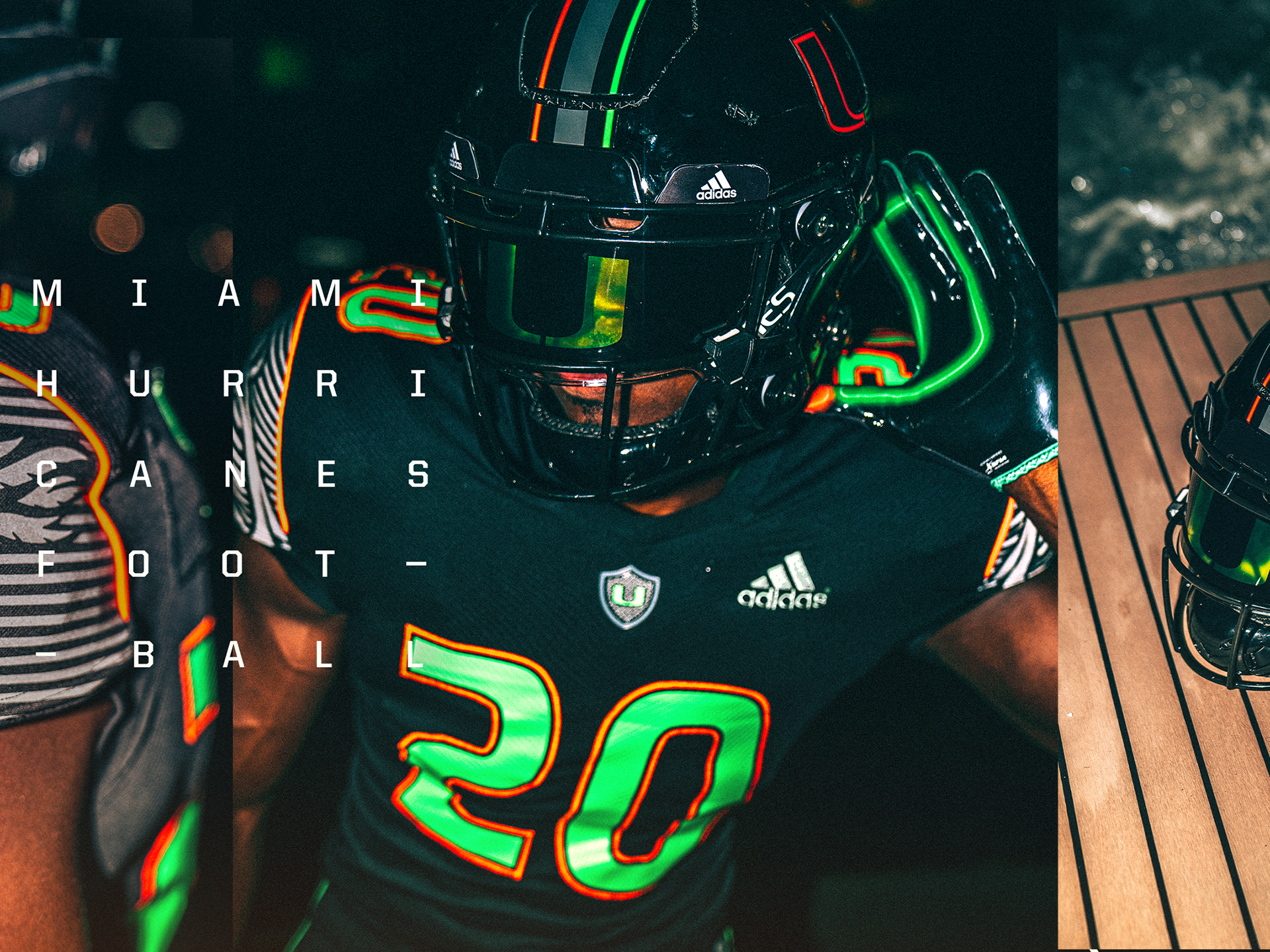 Miami Hurricanes Football: Black and Green alternate jerseys