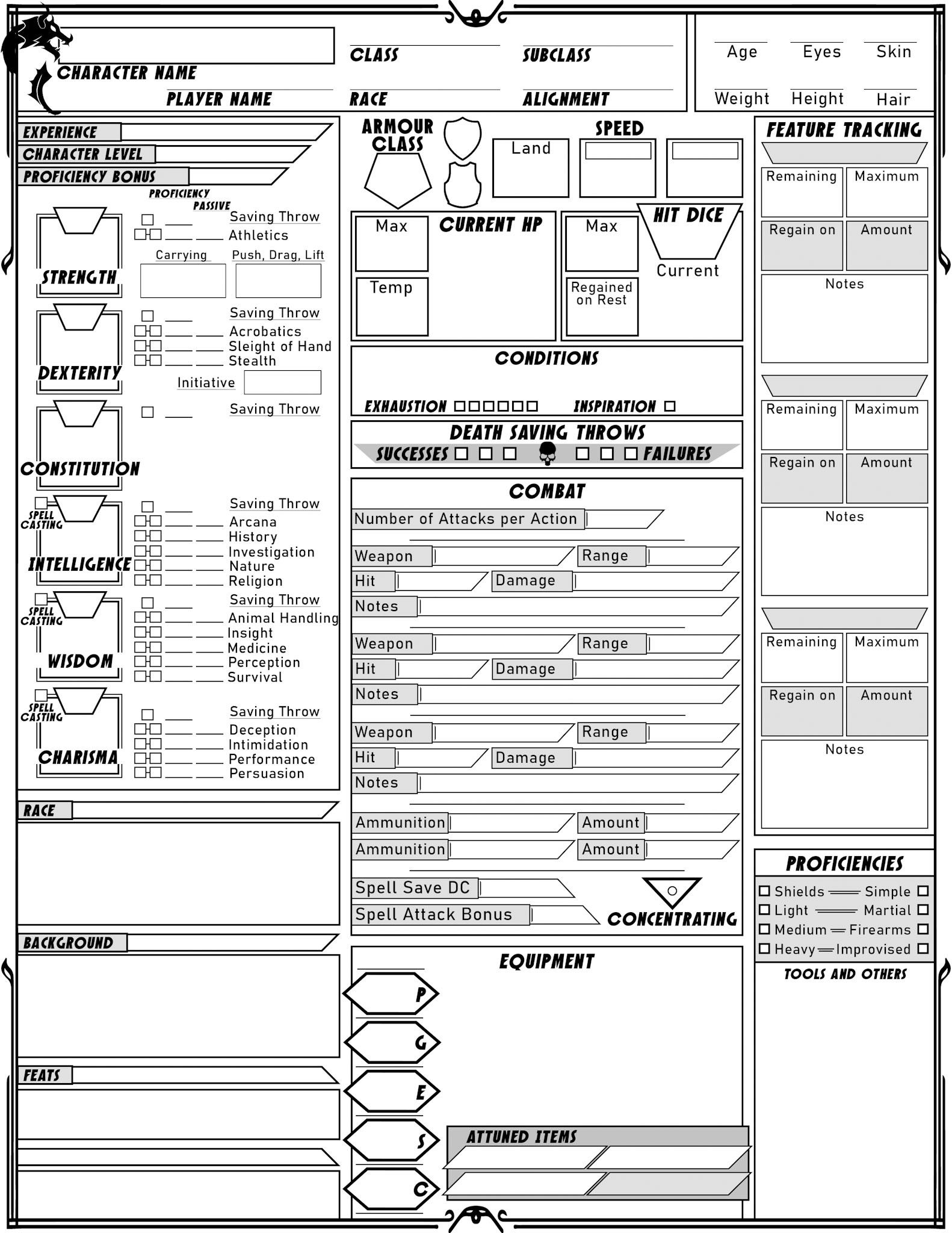 Eternal Eberron Character Sheet