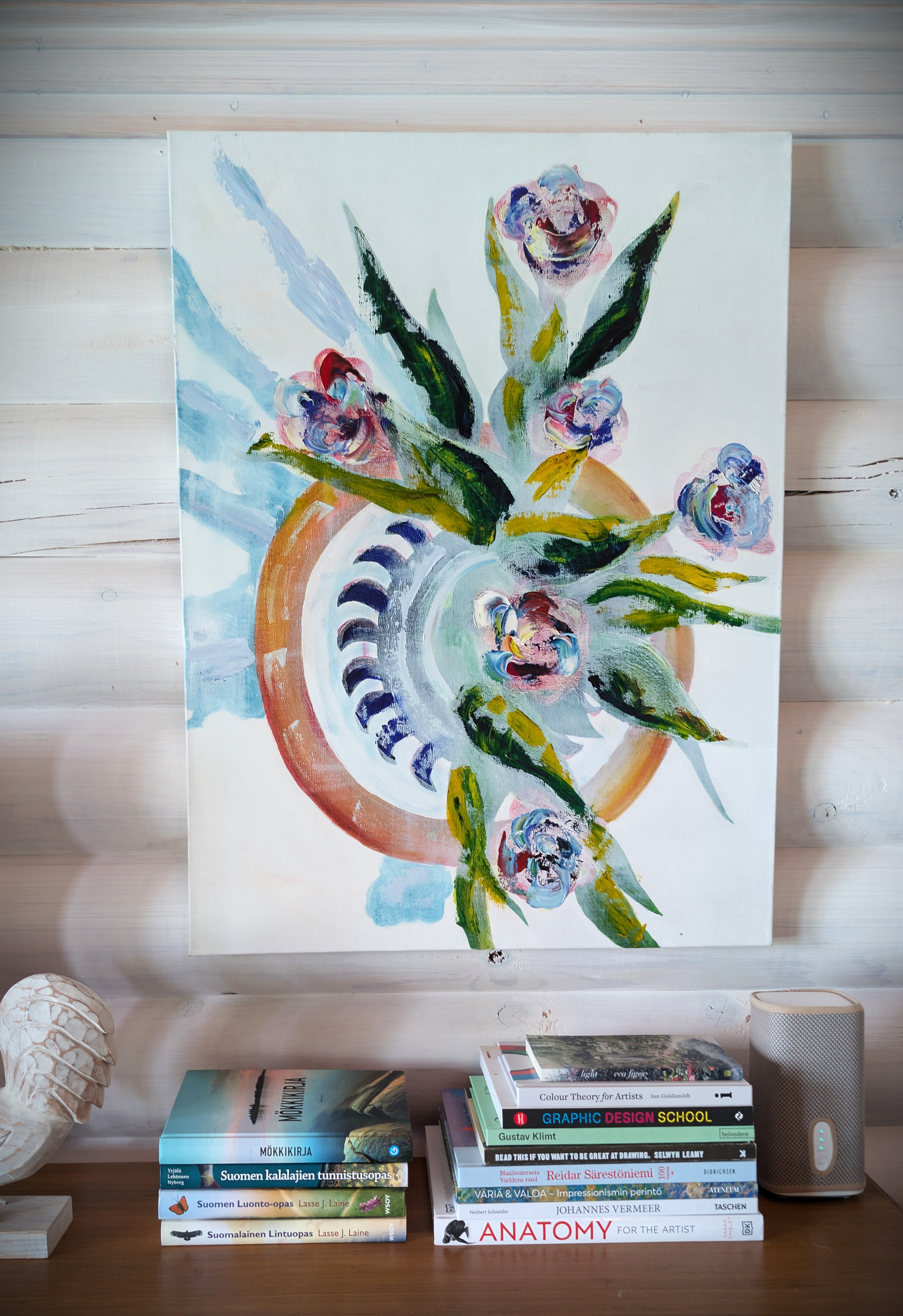 Mixed media, linen canvas