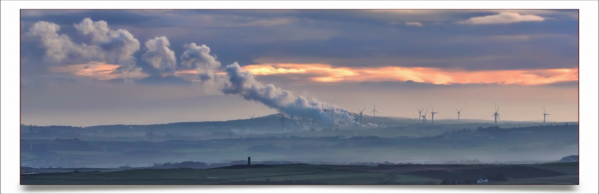 View towards Mossmorran from Falkland Hill