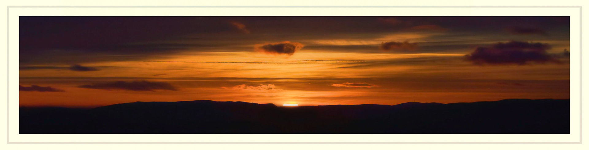 Sunset from Falkland Hill