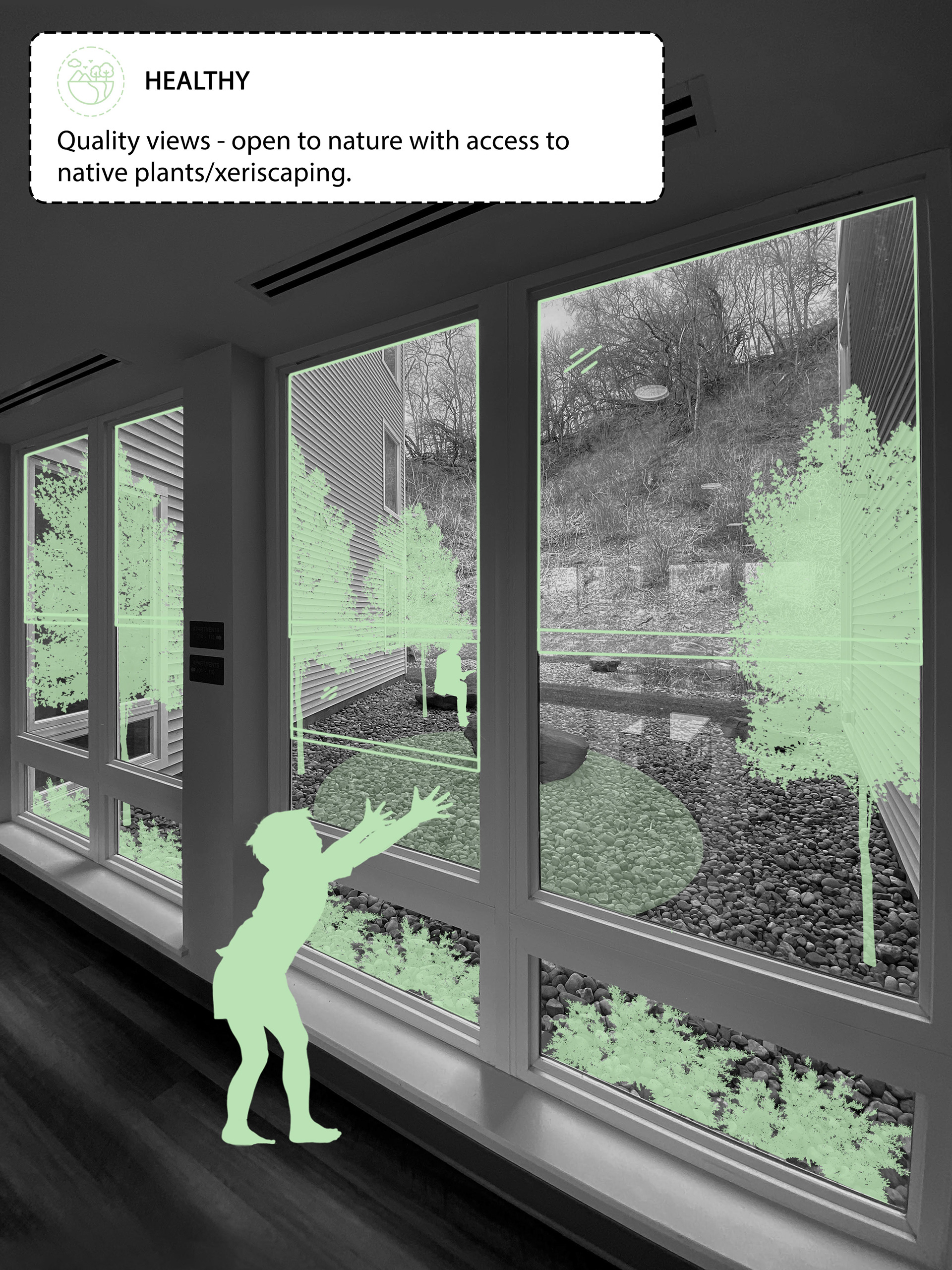 Access to views of nature