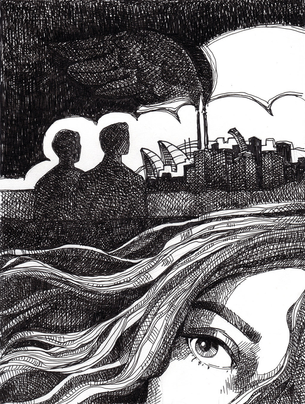 Ink work (Cover of a book)
