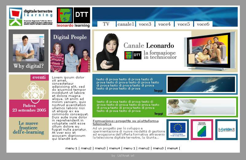 Digital channel online homepage 2007