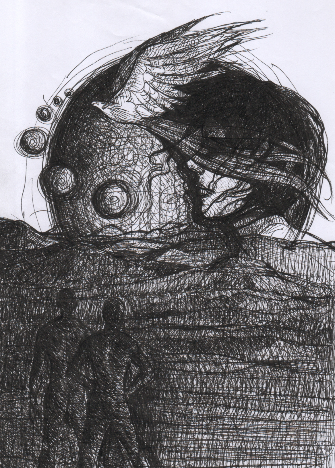 Sketch for the cover of a book