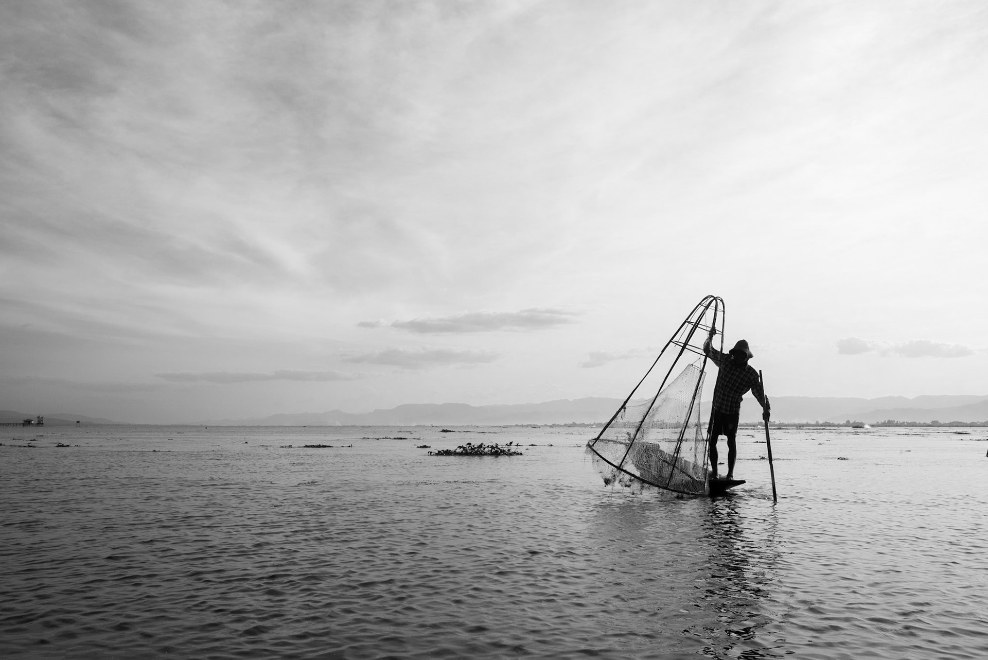Lac Inle - Birmanie - Pêcheur