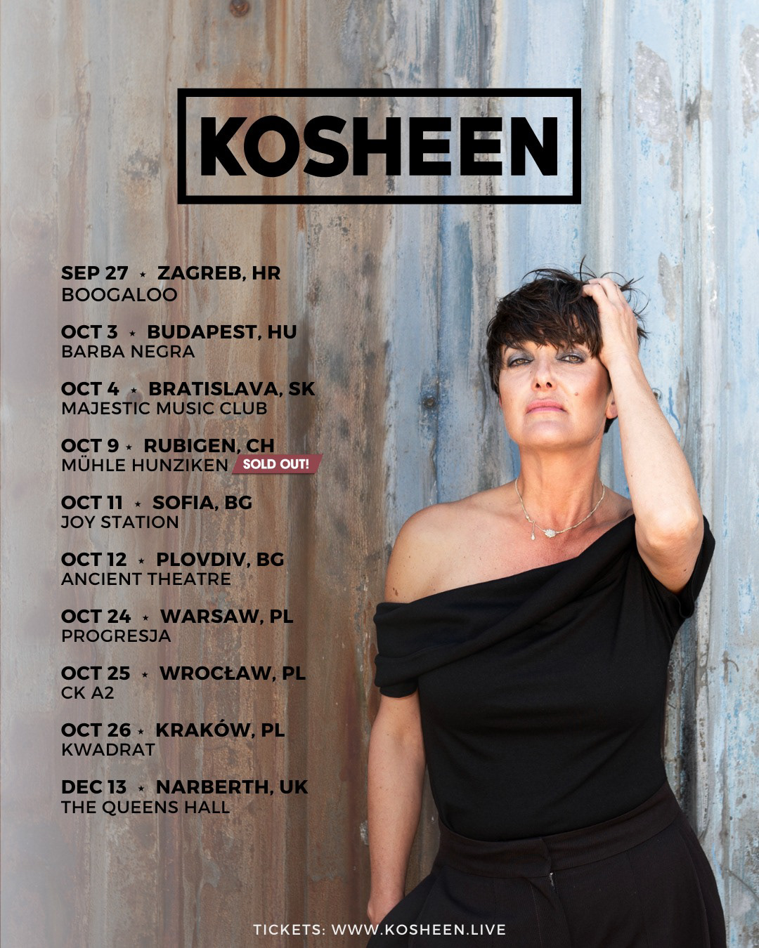 Kosheen-tour poster