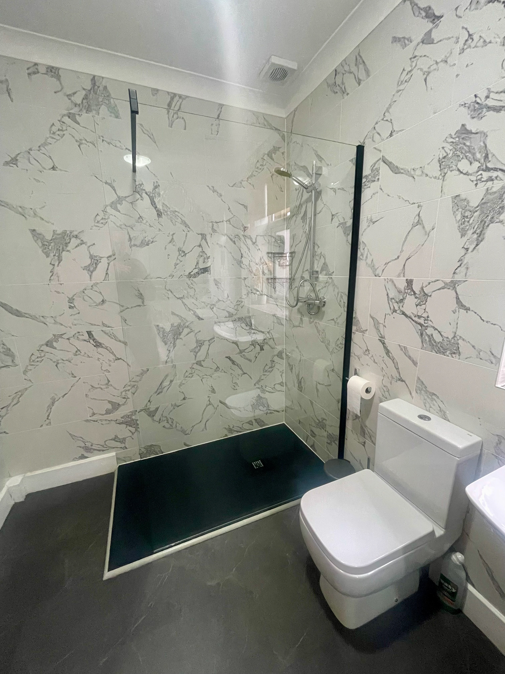 Walk in shower in ground floor ensuite