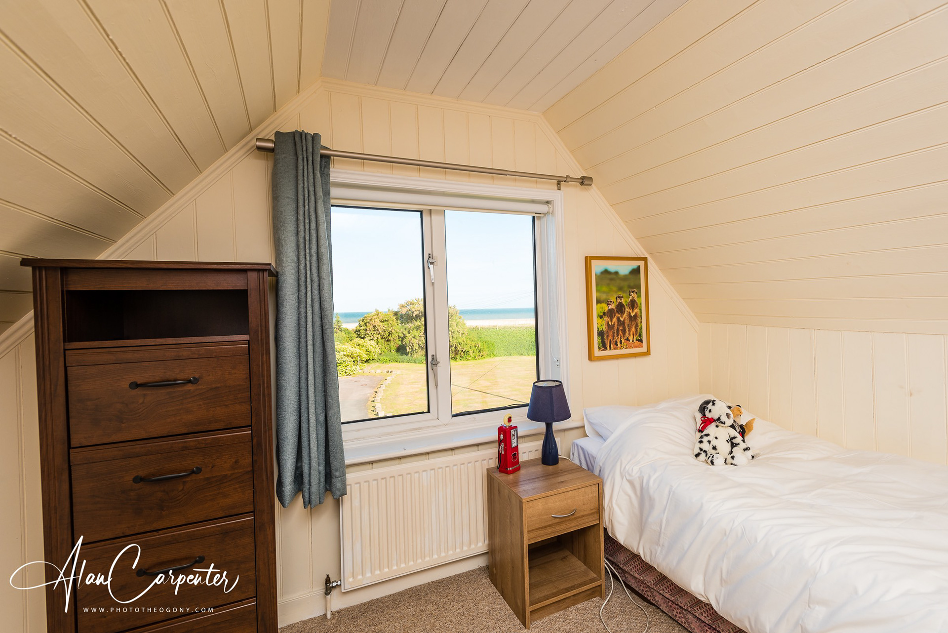 Fabulous sea views from this top floor bedroom