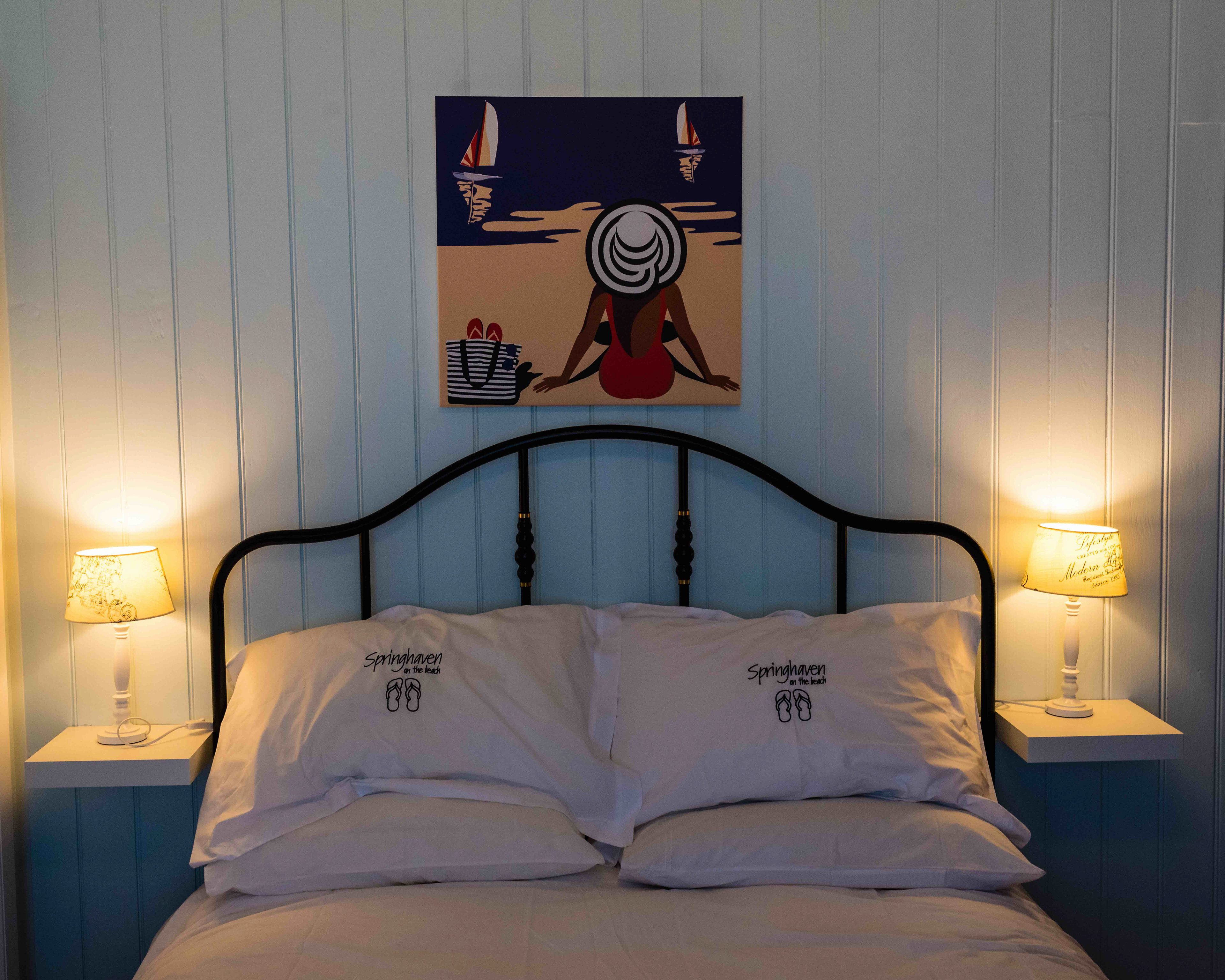 Art deco touches meet coastal charm