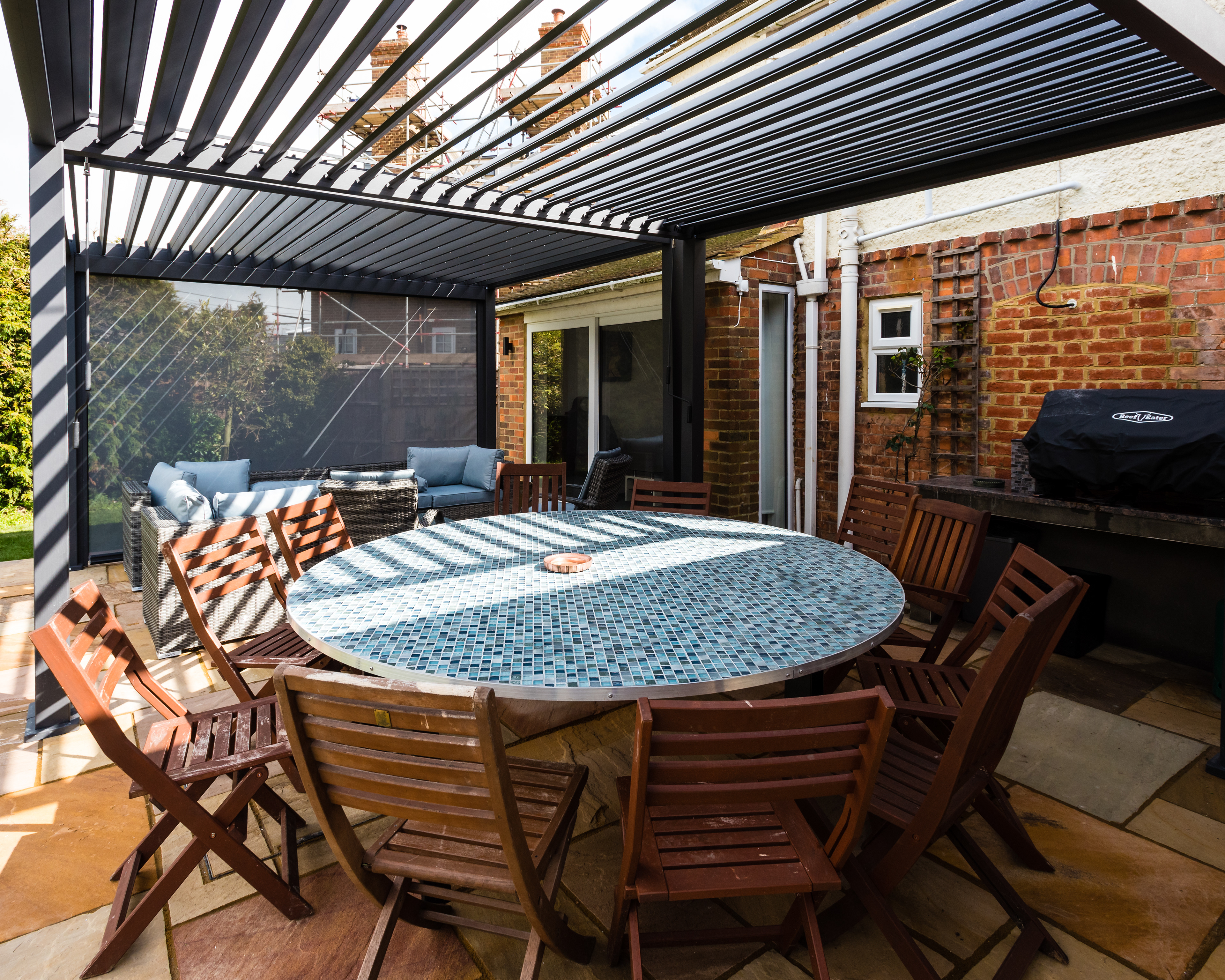 A 12 seater outside table