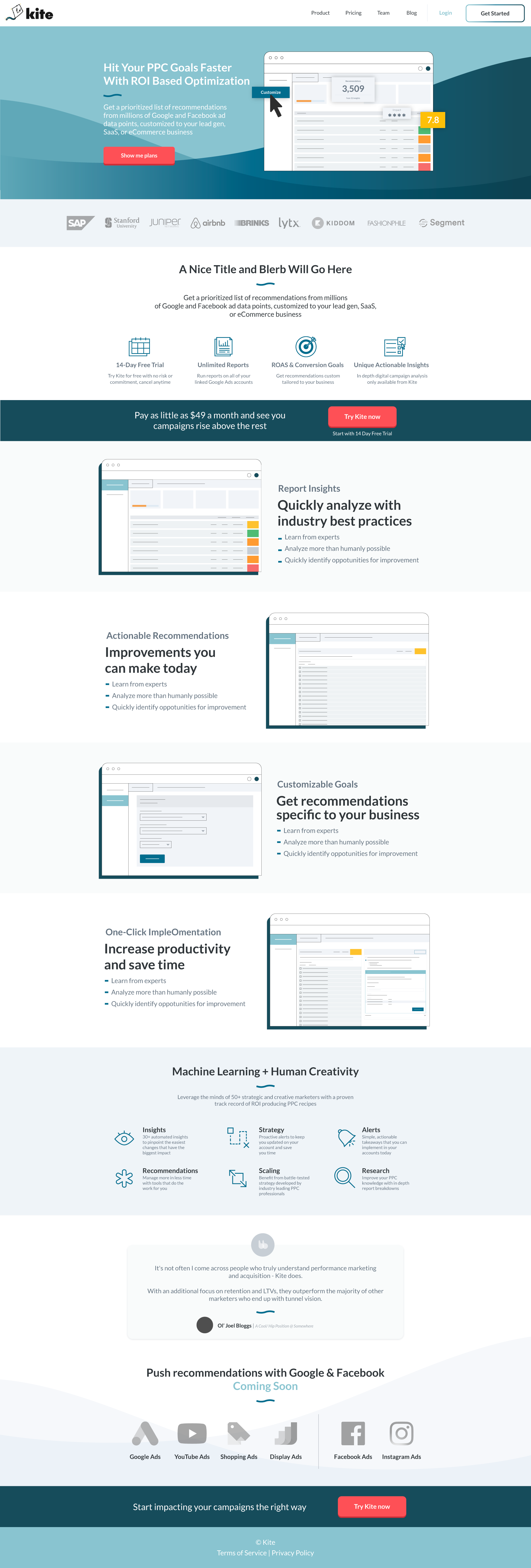 A more refined and polished iteration of the the site.