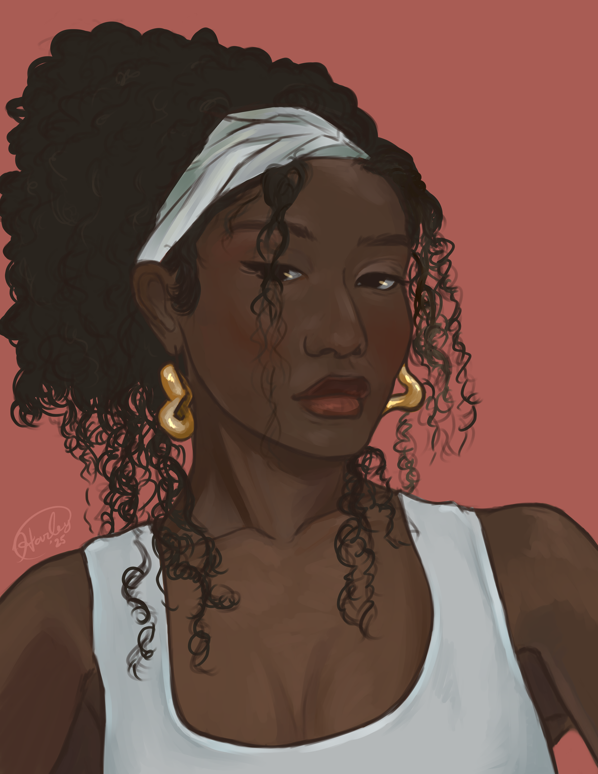 "Untitled", digital painting, 2025.