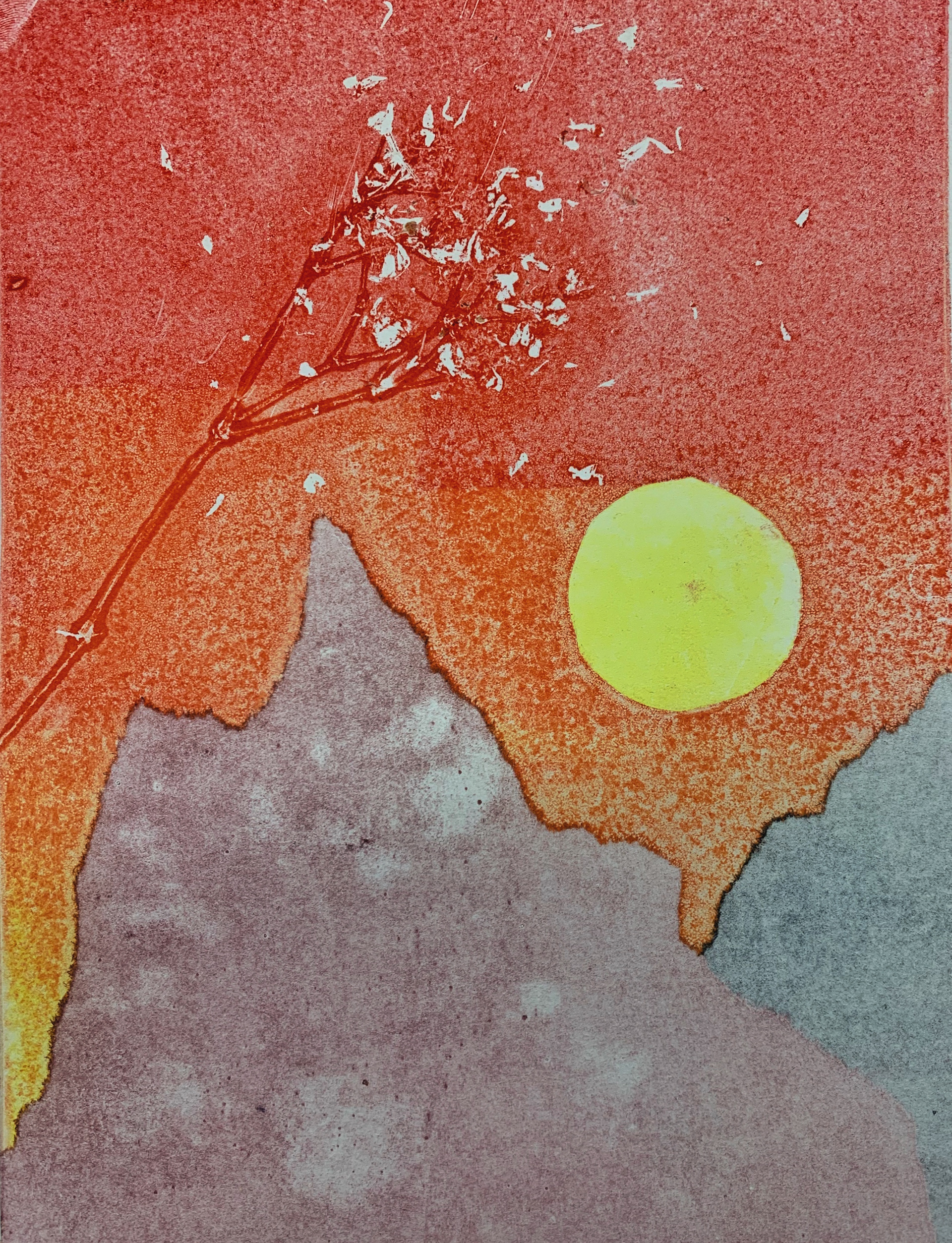 "Untitled", monoprint, 2020.