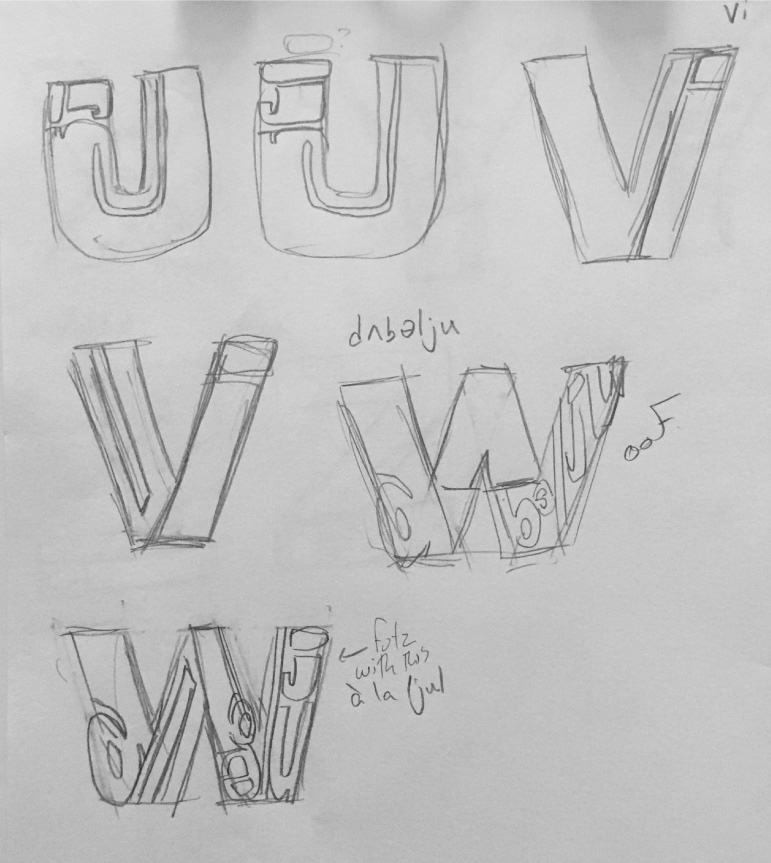 U [ju], V [vi], W [dʌ bəl ju]