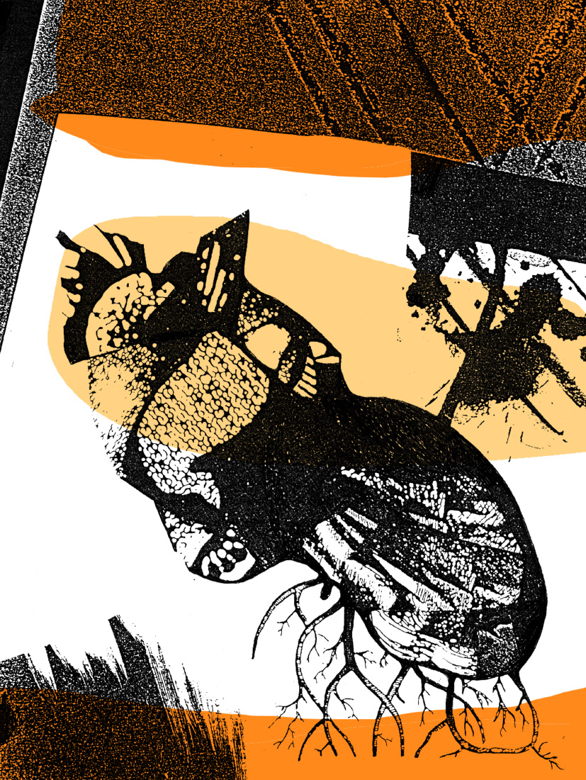 CRÉATURE 14 sérigraphie, 15 x 20 pouces (38.1 x 50.8 cm), tirage limité de 4, 2008