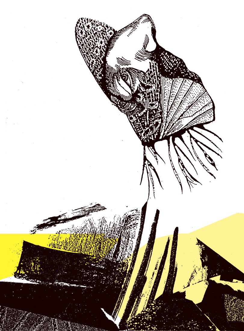 CRÉATURE 08 sérigraphie, 15 x 20 pouces (38.1 x 50.8 cm), tirage limité de 4, 2008